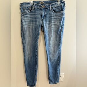 True Religion 32 “Casey Low Rise Super Skinny” Light Blue Skinny Jeans 549